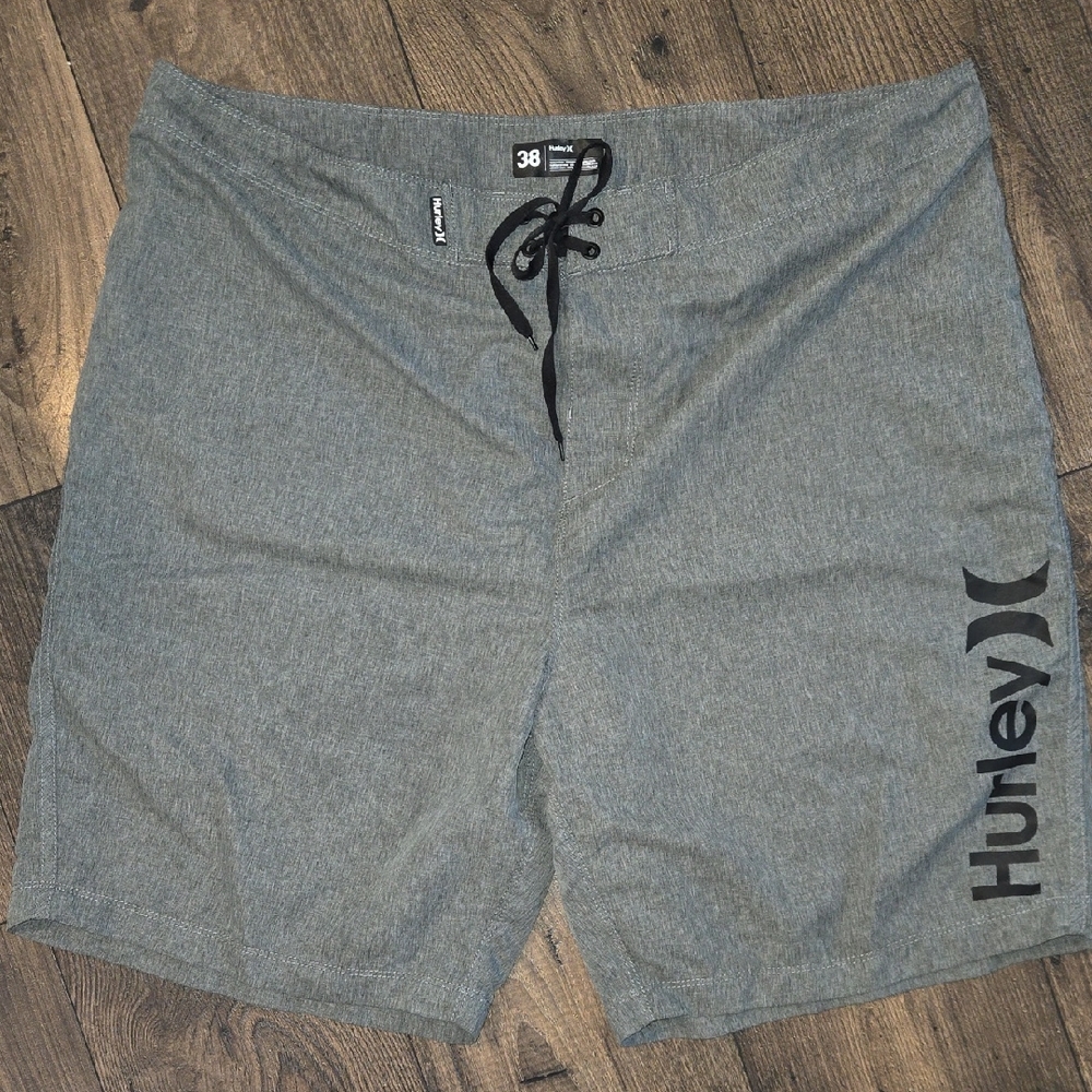 Hurley Gray Boardshorts with Black Logo